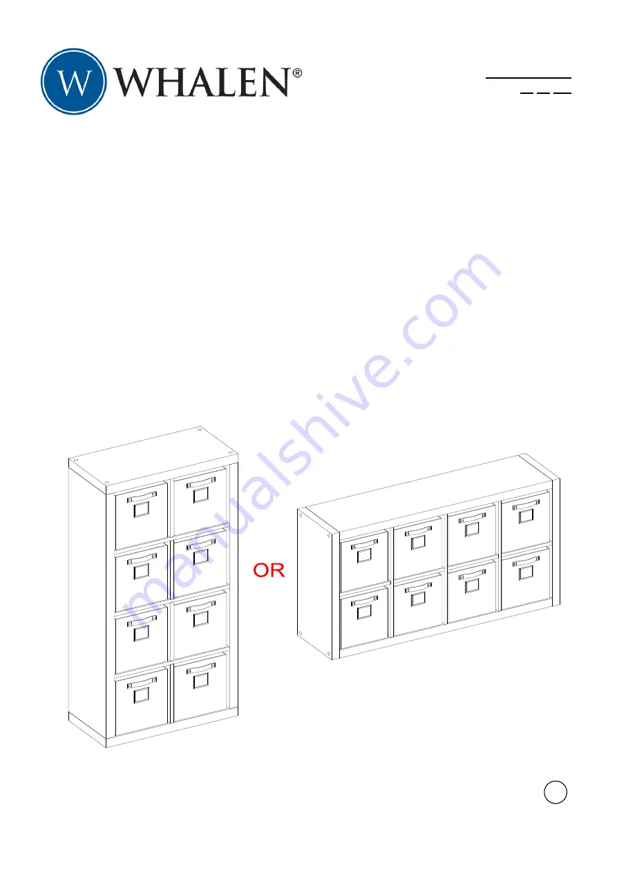 Whalen DMRD-E Assembly Manual Download Page 1