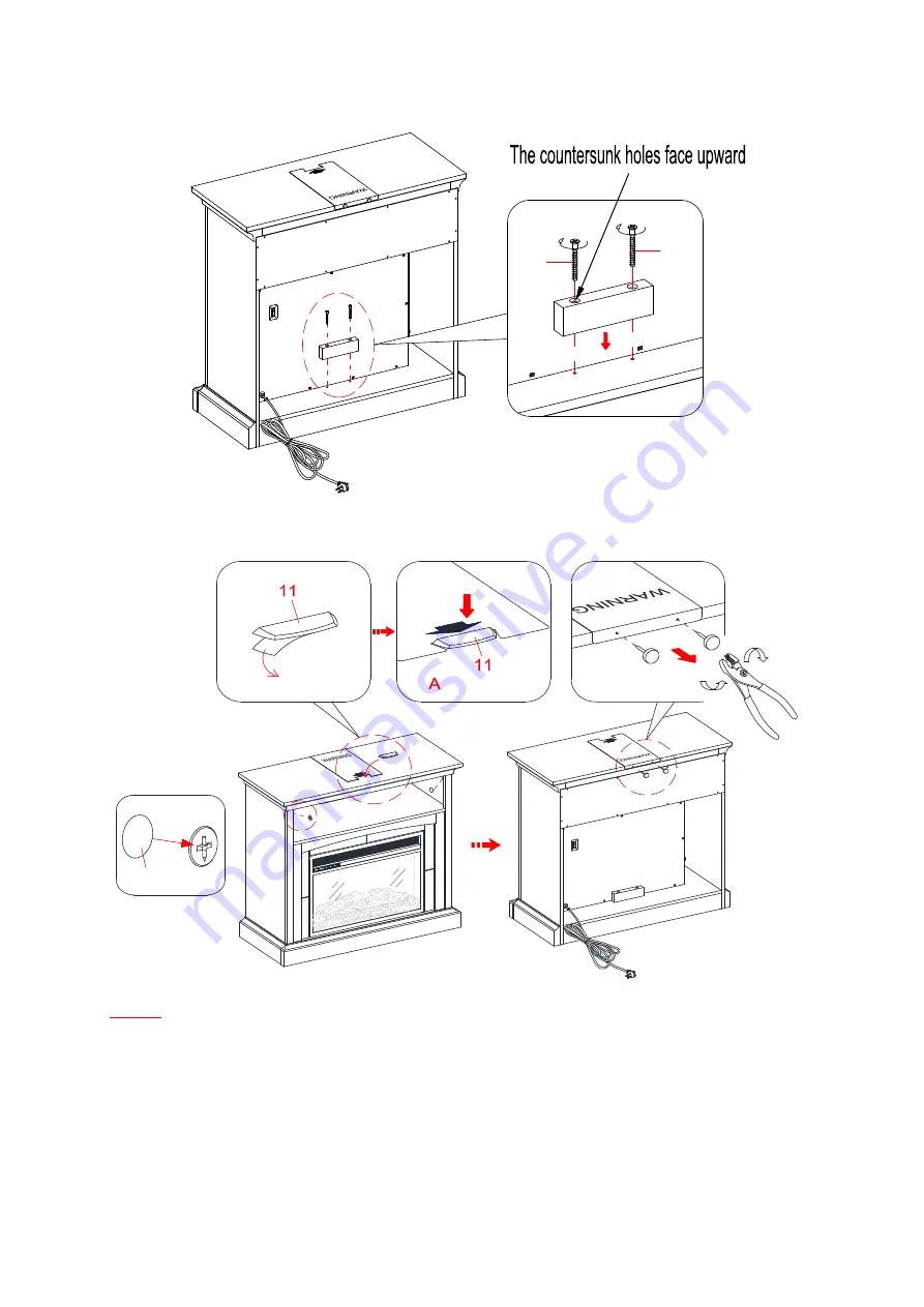 Whalen Shelby WSF36SY23C Assembly Instructions Manual Download Page 13