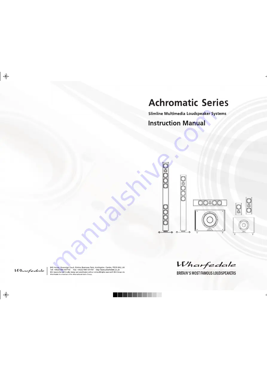 Wharfedale Pro Achromatic series Скачать руководство пользователя страница 1