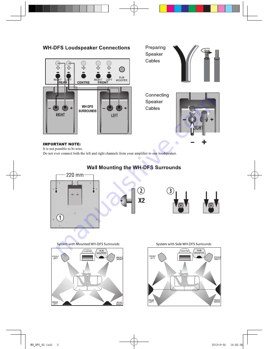 Wharfedale Pro WH-DFS Скачать руководство пользователя страница 3