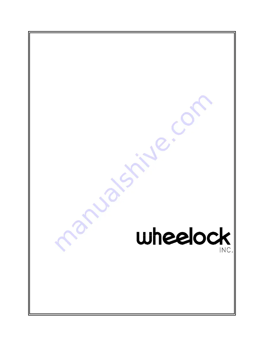 Wheelock SAFEPATH SAPE-1AB Operation And Installation Manual Download Page 1