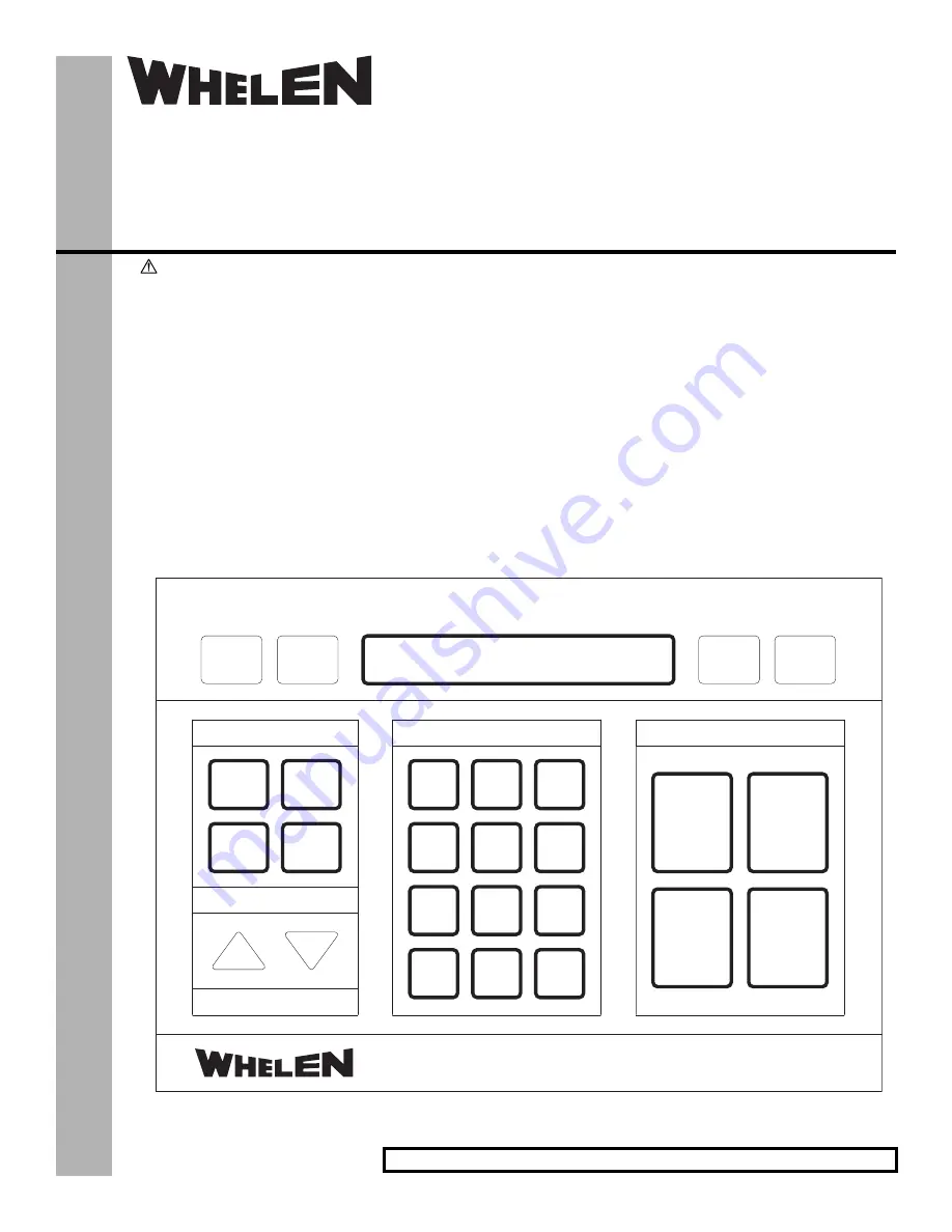 Whelen Engineering Company E-969 Installation & Operating Manual Download Page 1