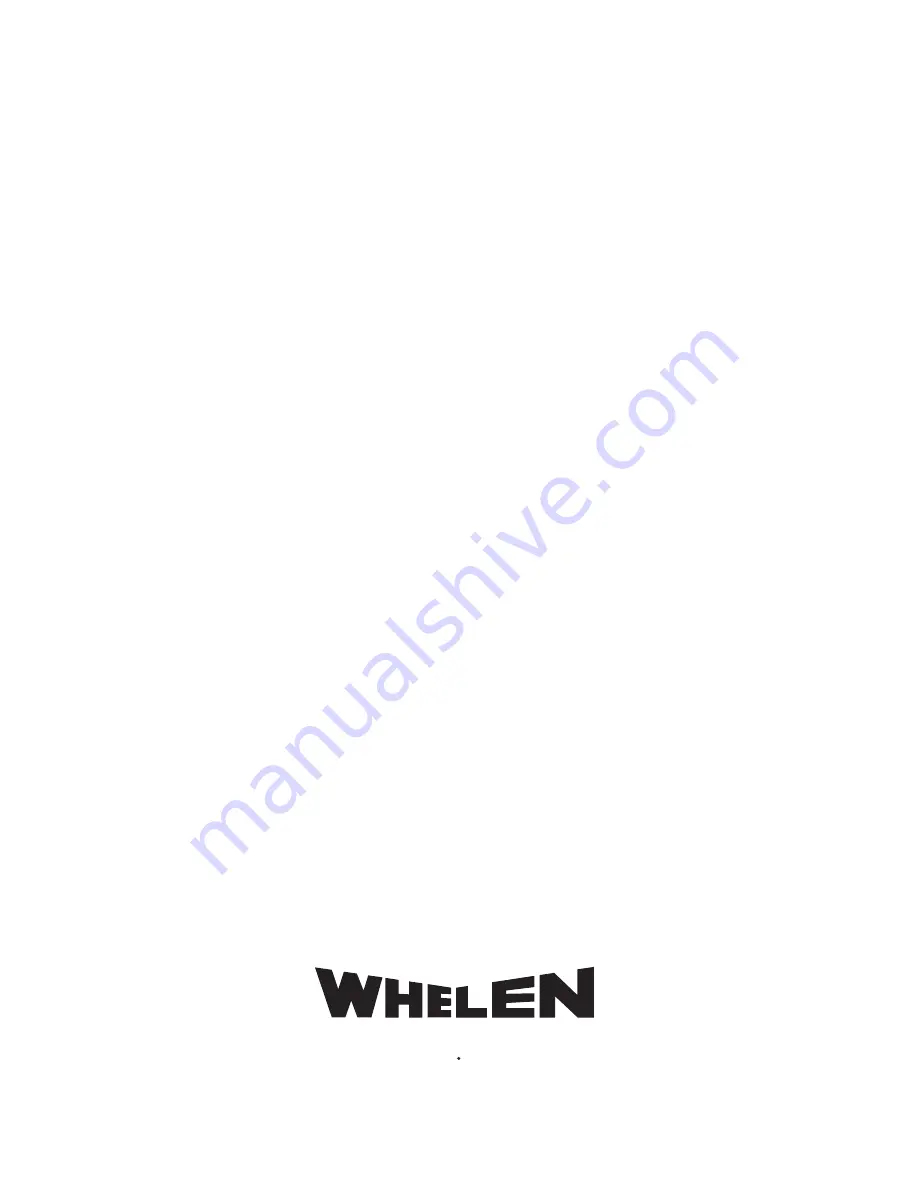 Whelen Engineering Company E-969 Installation & Operating Manual Download Page 2