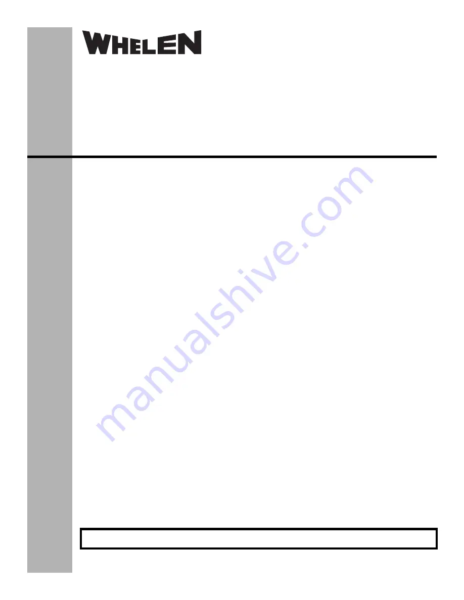 Whelen Engineering Company Freedom II WeCan Installation Manual Download Page 1