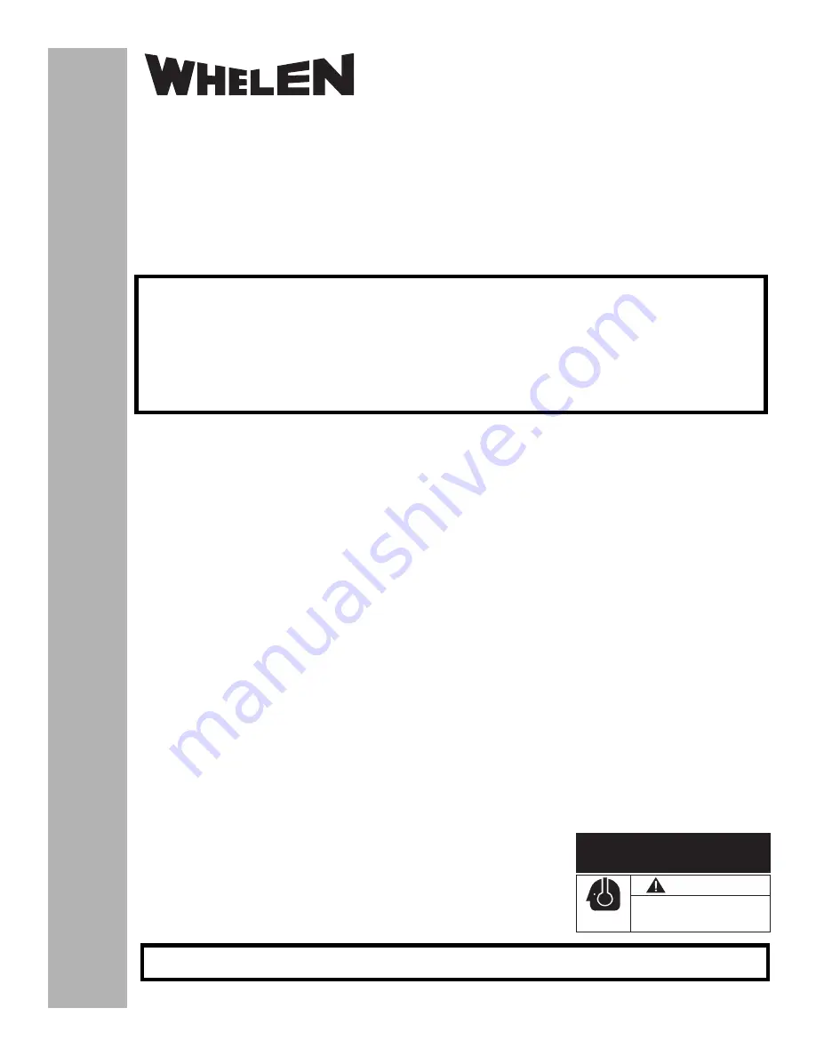 Whelen Engineering Company PAH112 Installation Manual Download Page 1