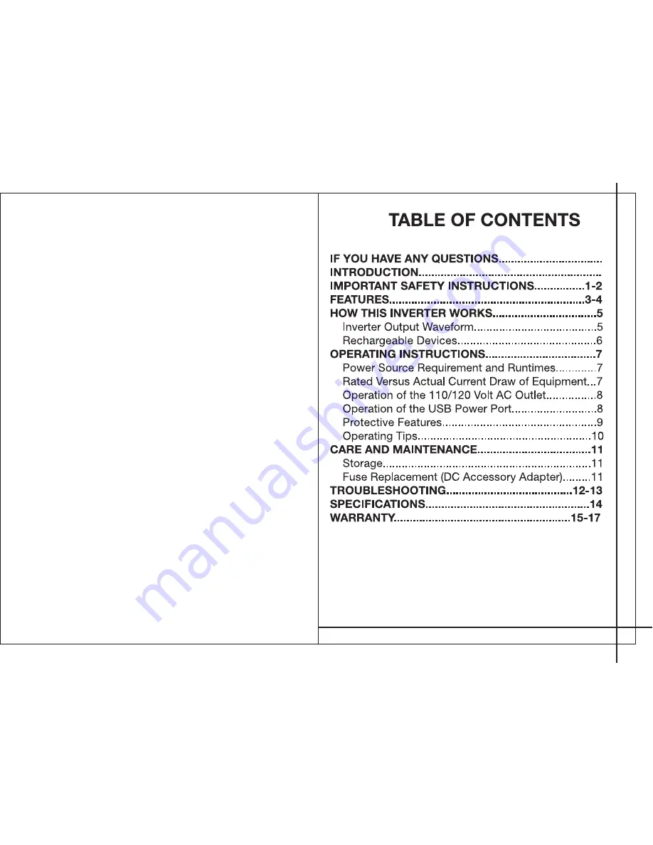 Whistler PI-130 Owner'S Manual Download Page 2