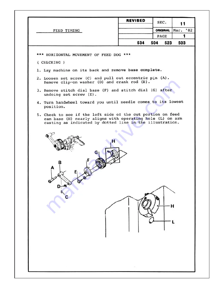 White Sewing superlock 503 Service Manual Download Page 19