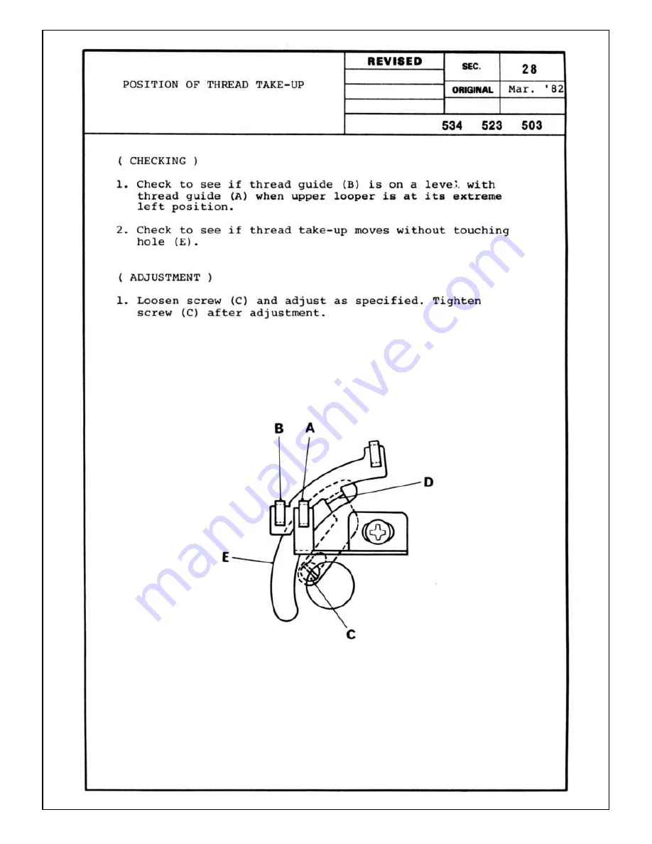 White Sewing superlock 503 Скачать руководство пользователя страница 41