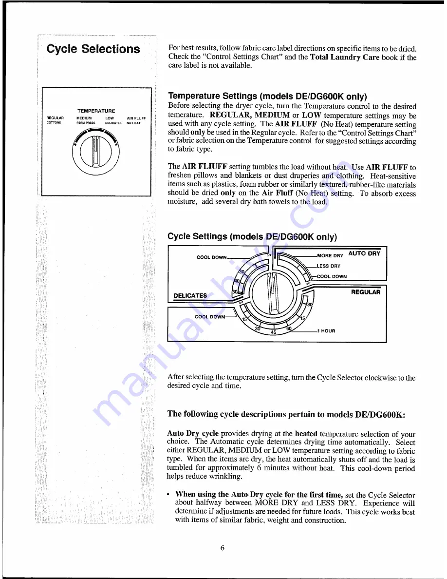 White-Westinghouse DE500K Скачать руководство пользователя страница 6