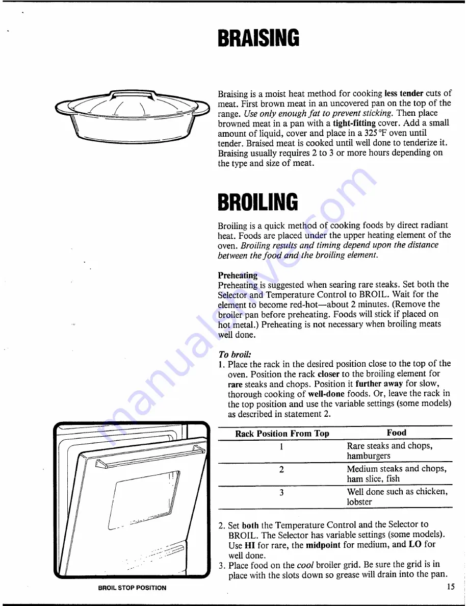 White-Westinghouse KF440G Owner'S Manual Download Page 15