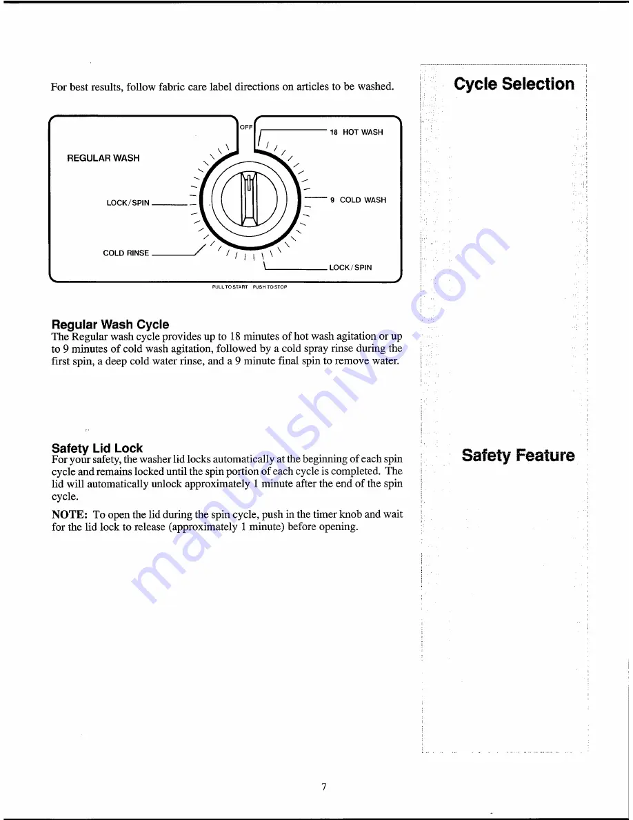 White-Westinghouse LA271M Owner'S Manual Download Page 7