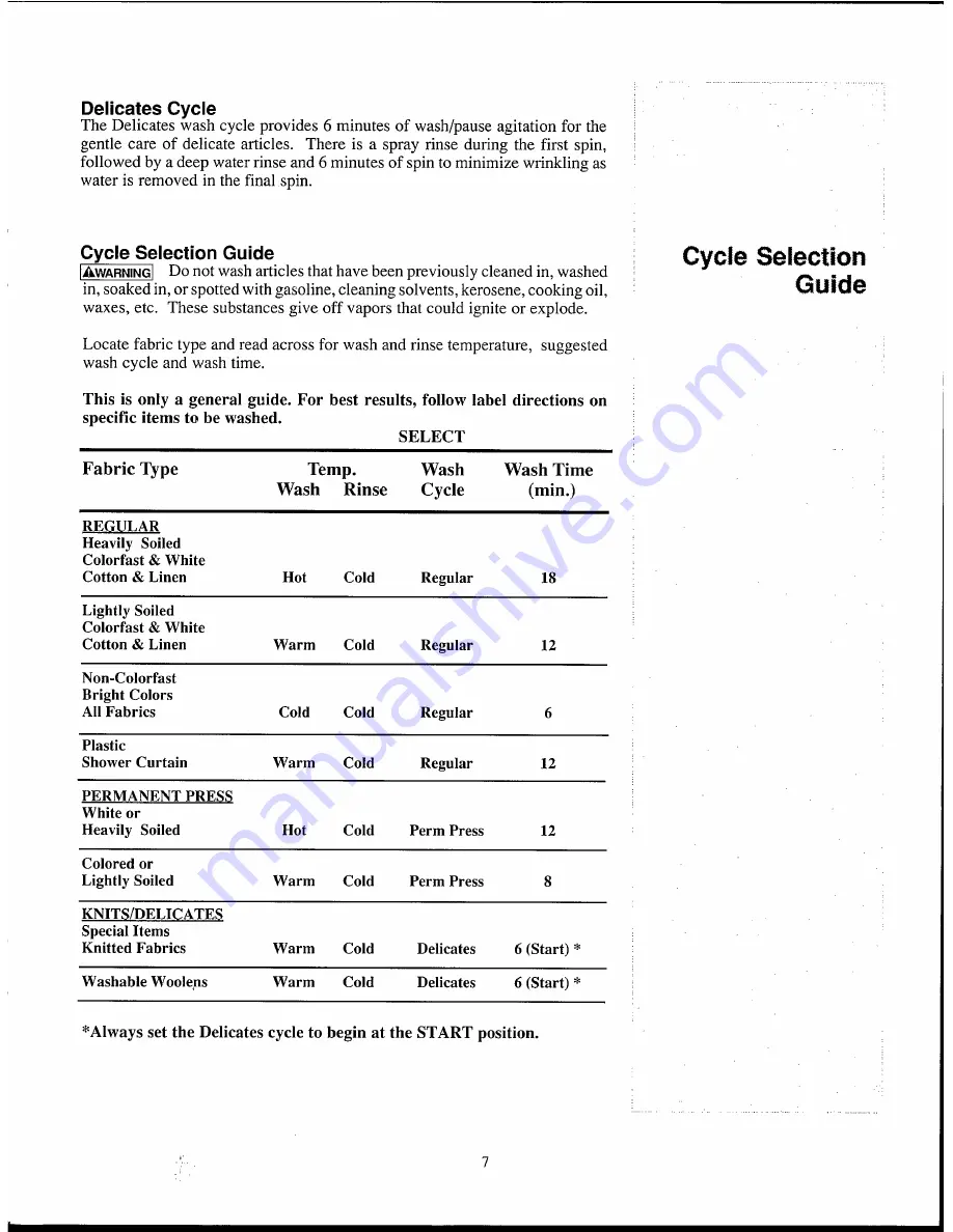 White-Westinghouse LA400M Owner'S Manual Download Page 7