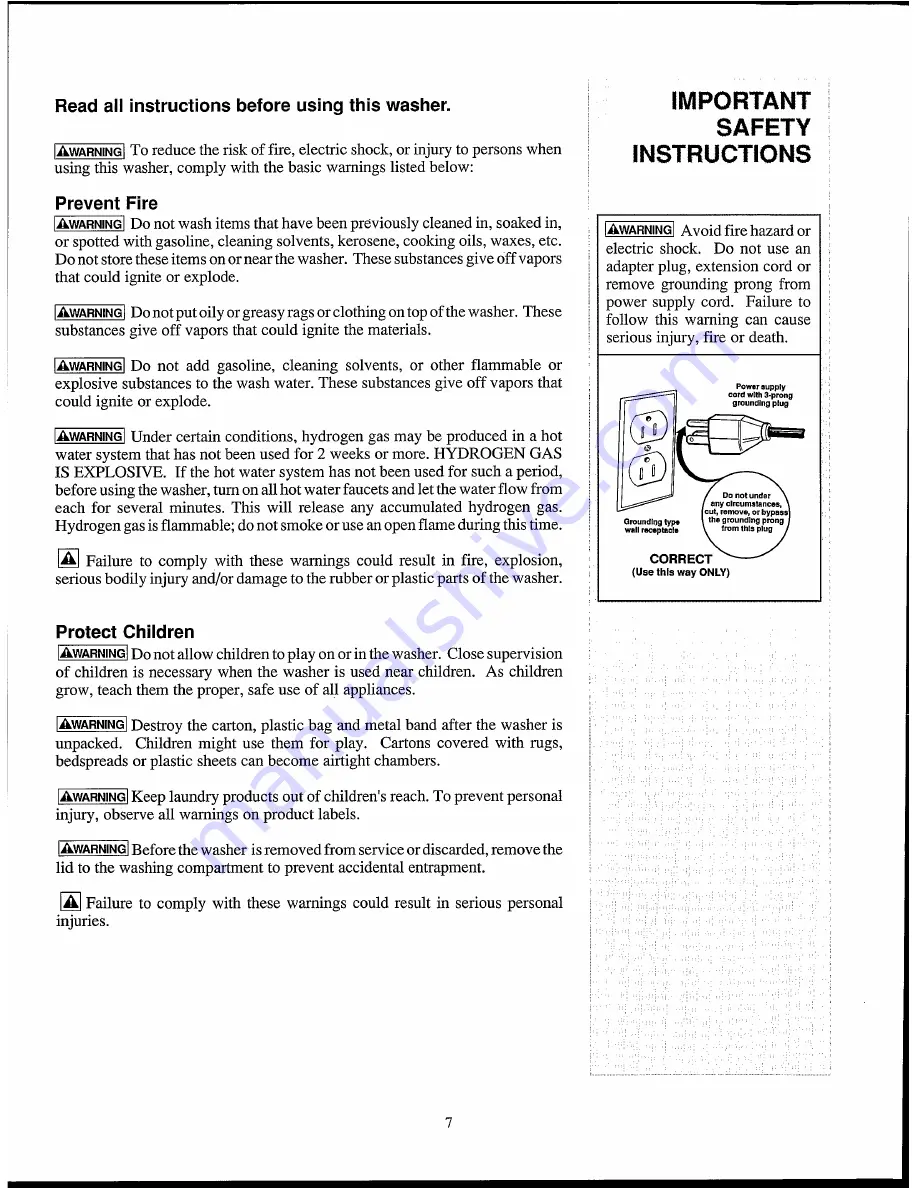 White-Westinghouse SpaceMates LC400R Owner'S Manual Download Page 7