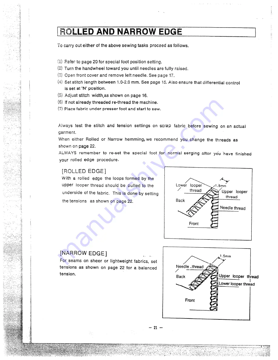 White Speedylock differential 1600 Скачать руководство пользователя страница 22