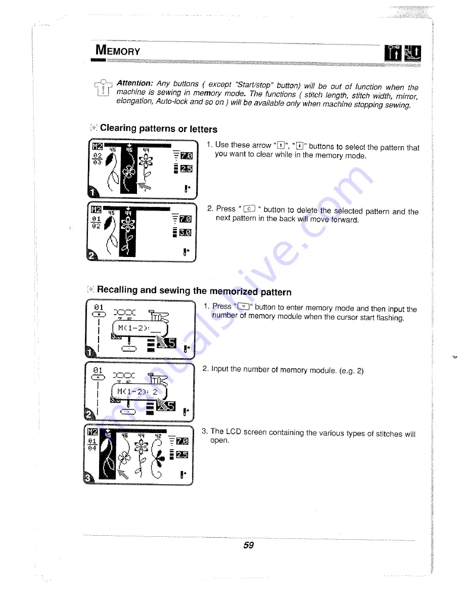 White Style-Maker 3100 Instruction Book Download Page 62