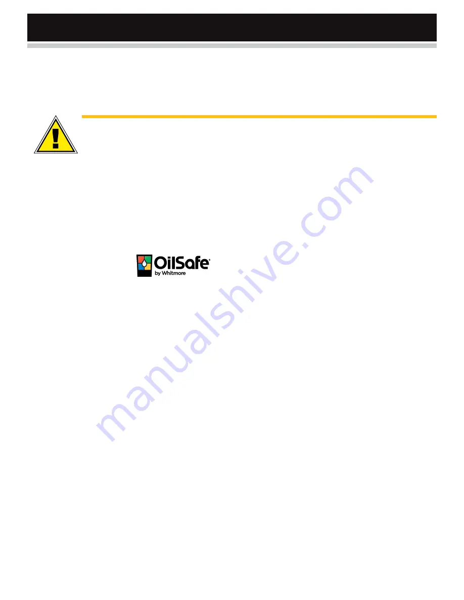 Whitmore OilSafe Advanced Bulk System Owner'S Manual Download Page 31