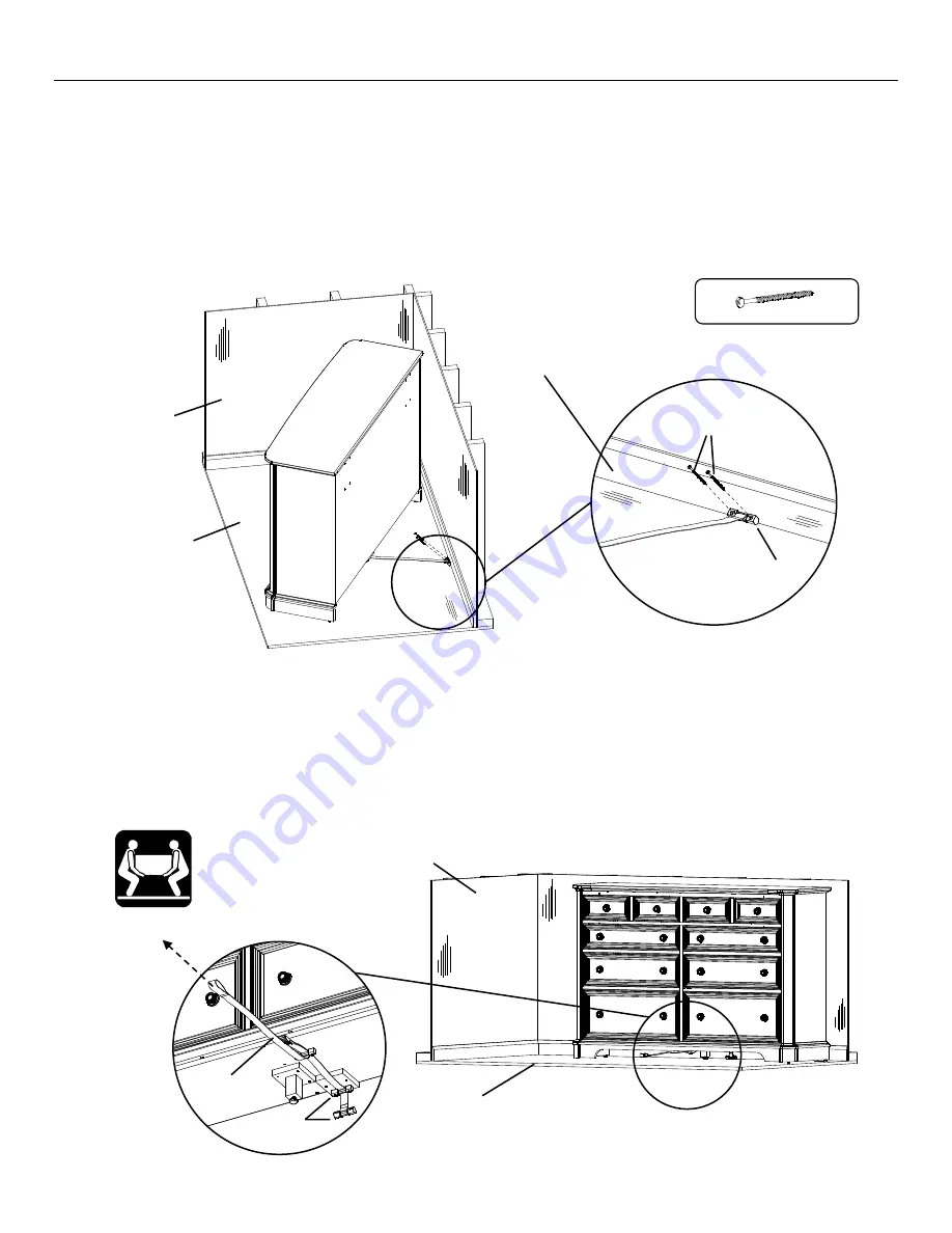 Whittier Wood Furniture 1186RGB Assembly Instructions Manual Download Page 7