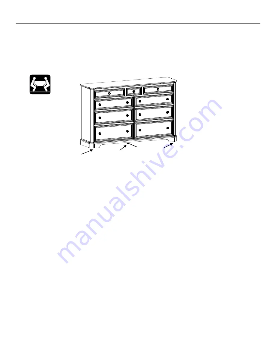 Whittier Wood Furniture 1190RGB Assembly Instructions Manual Download Page 5