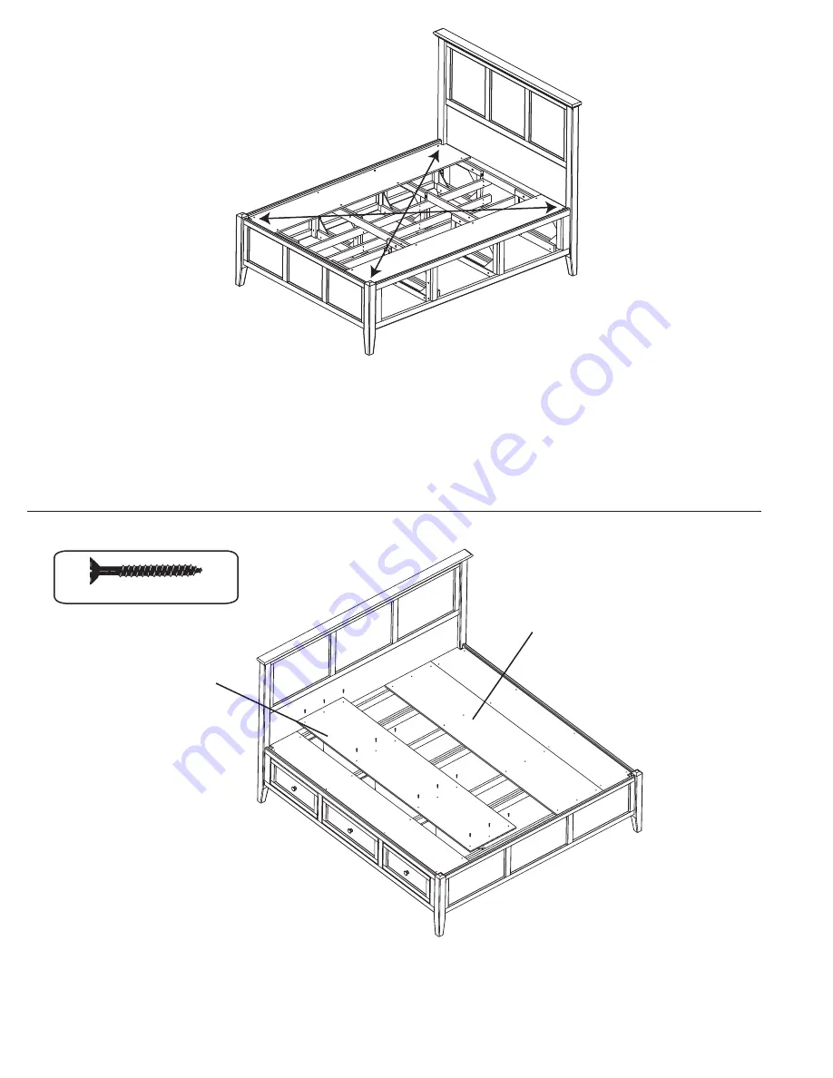 Whittier Wood Furniture 1326AFGAC Assembly Instructions Manual Download Page 7