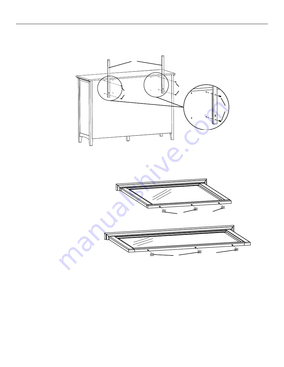 Whittier Wood Furniture 1500AFCAFb Assembly Instructions Manual Download Page 8