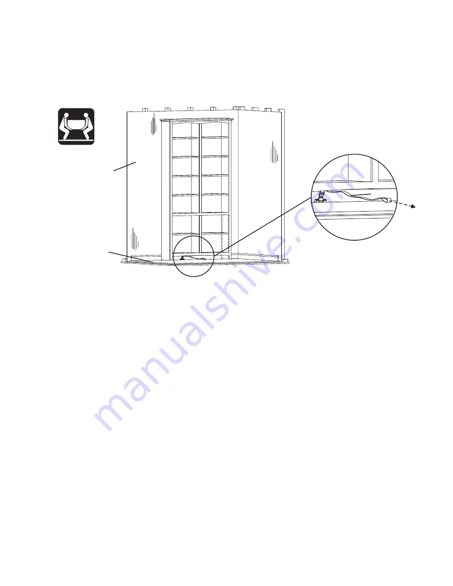 Whittier Wood Furniture 1553AUFb Assembly Instructions Manual Download Page 5