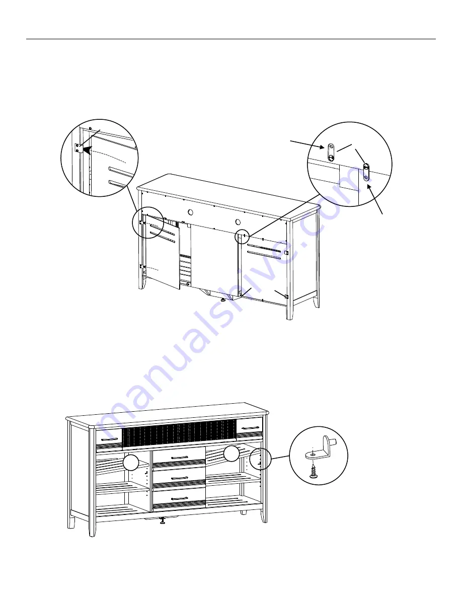 Whittier Wood Furniture 2091AFCAFc Скачать руководство пользователя страница 7