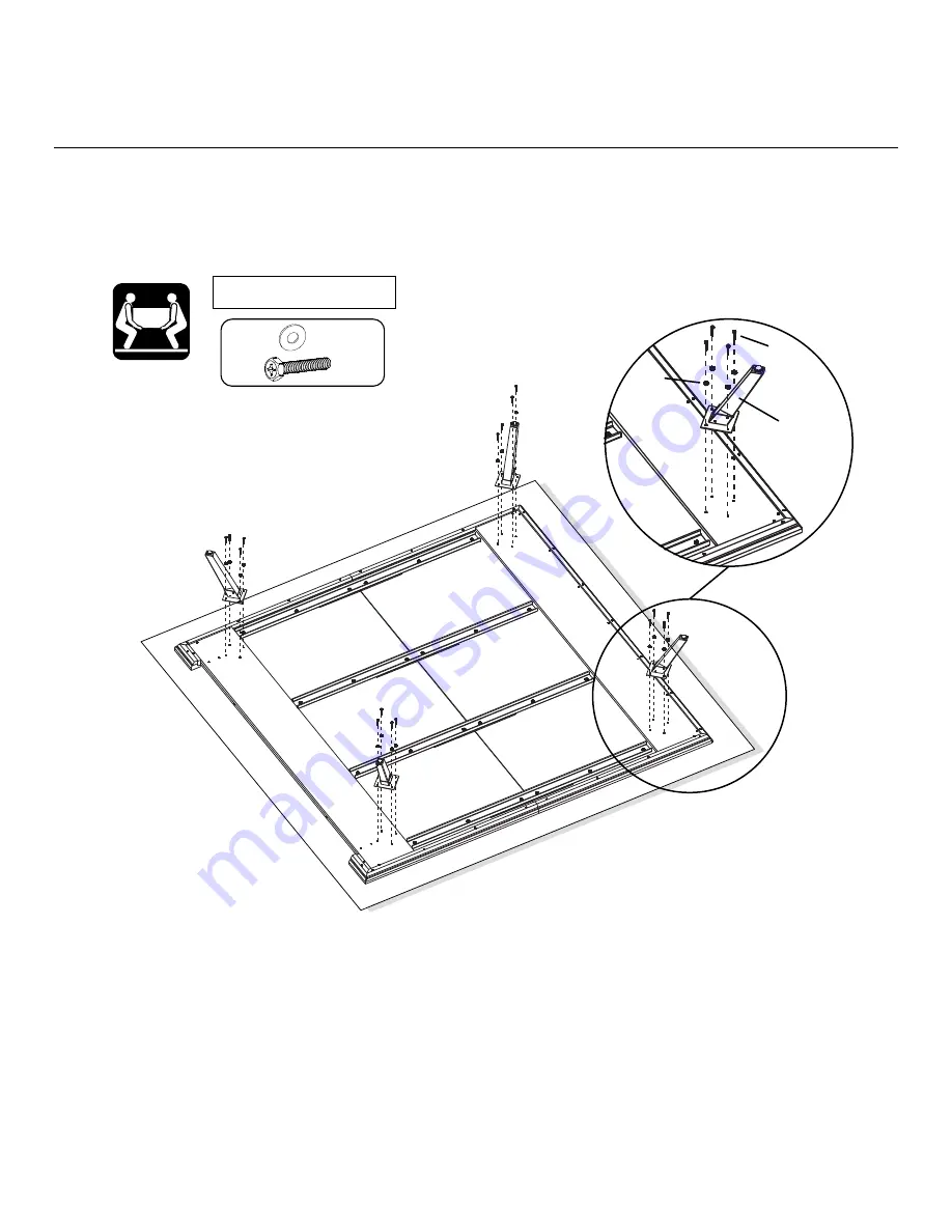 Whittier Wood Furniture 3910AST Assembly Instructions Manual Download Page 7