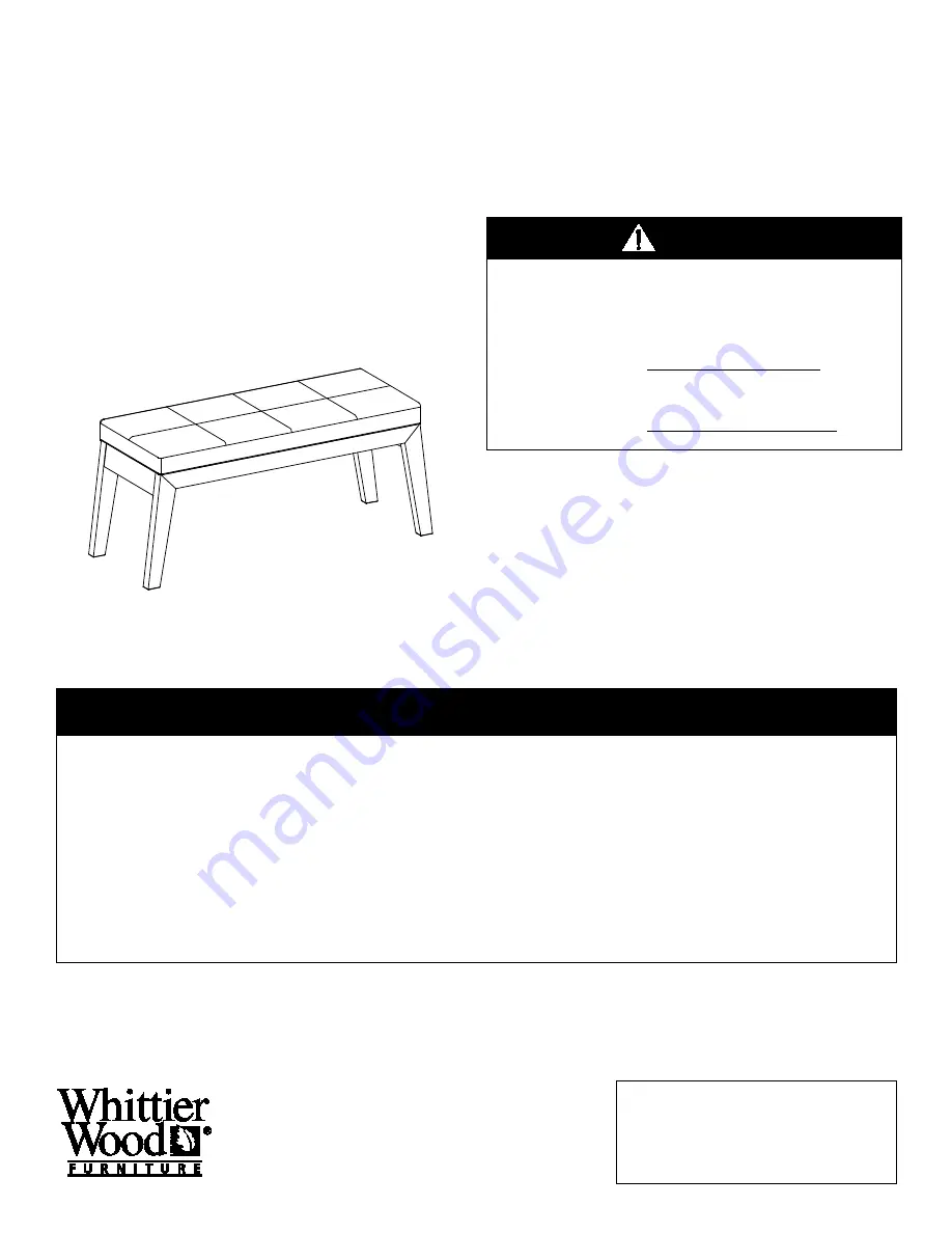 Whittier Wood Furniture Addison 1242DUETb Скачать руководство пользователя страница 1