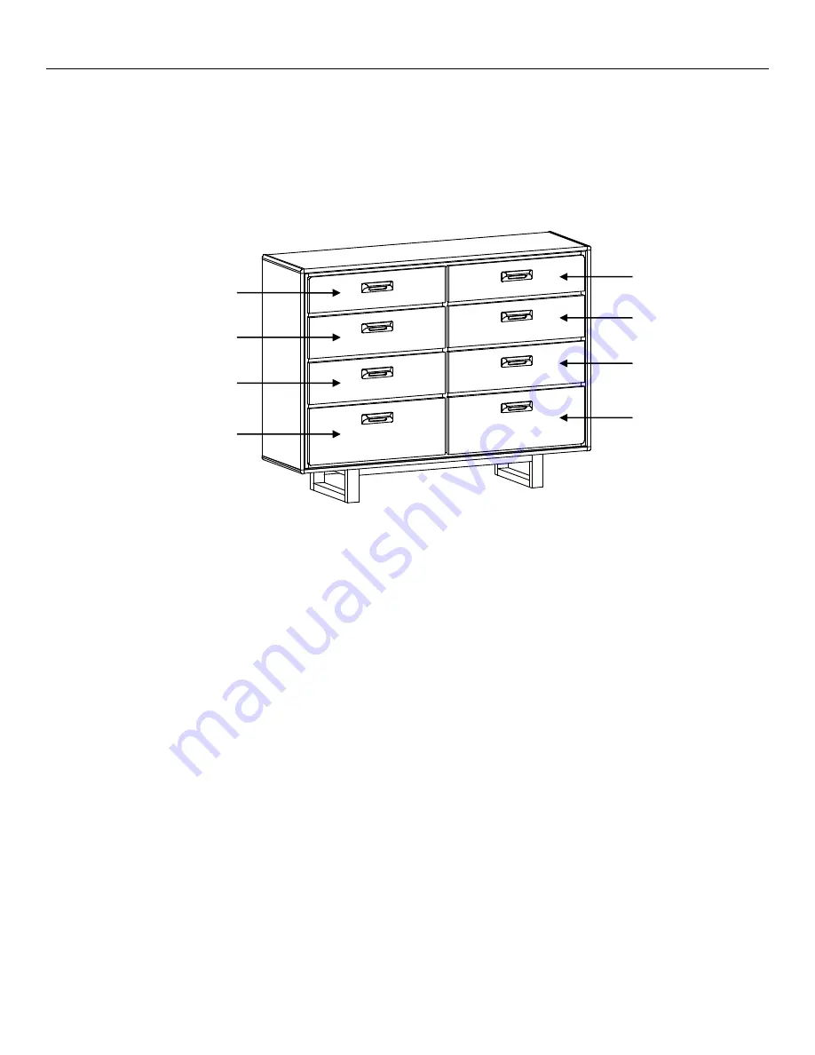 Whittier Wood Furniture Bryce 1244RLNa Assembly Instructions Manual Download Page 5