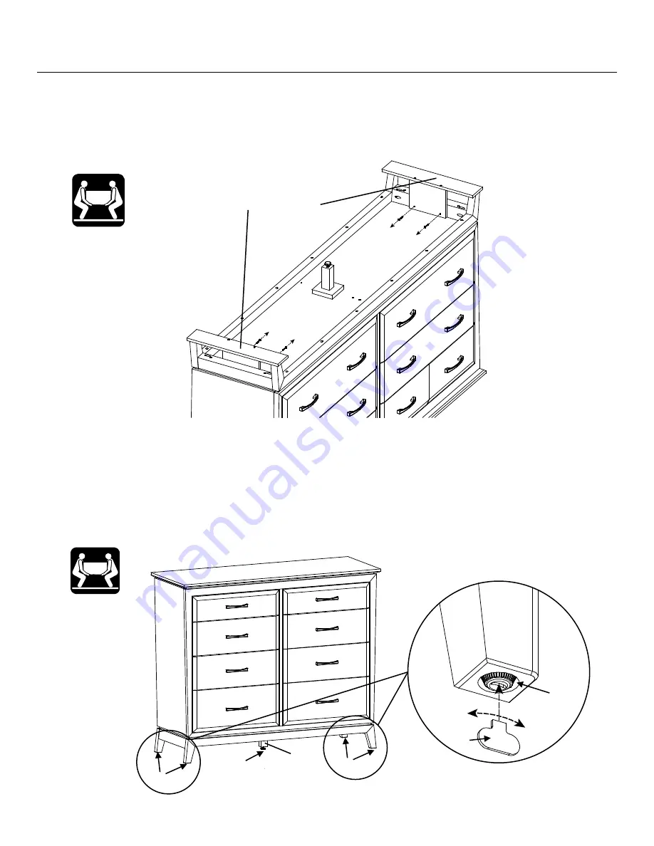 Whittier Wood Furniture Ellison 2136ASTa Assembly Instructions Manual Download Page 4