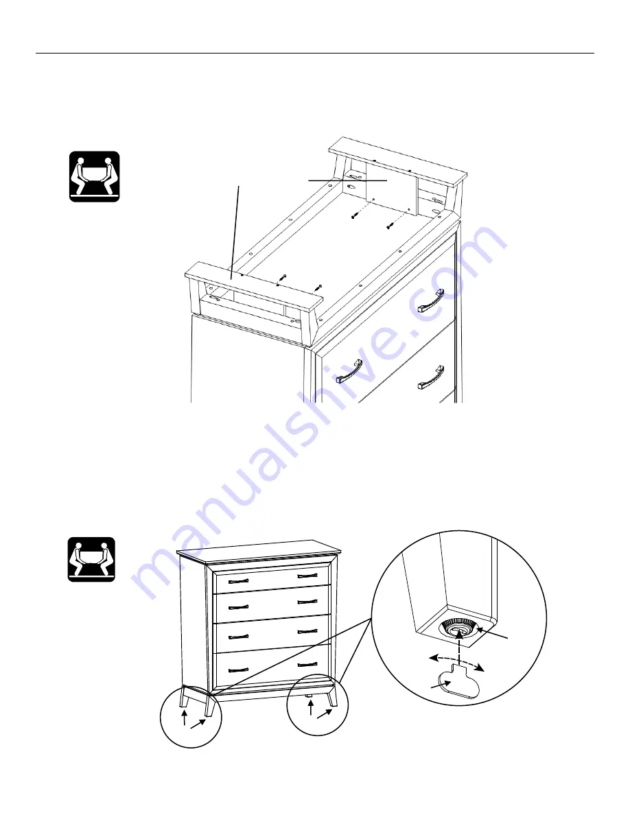 Whittier Wood Furniture Ellison 2142ASTa Скачать руководство пользователя страница 4