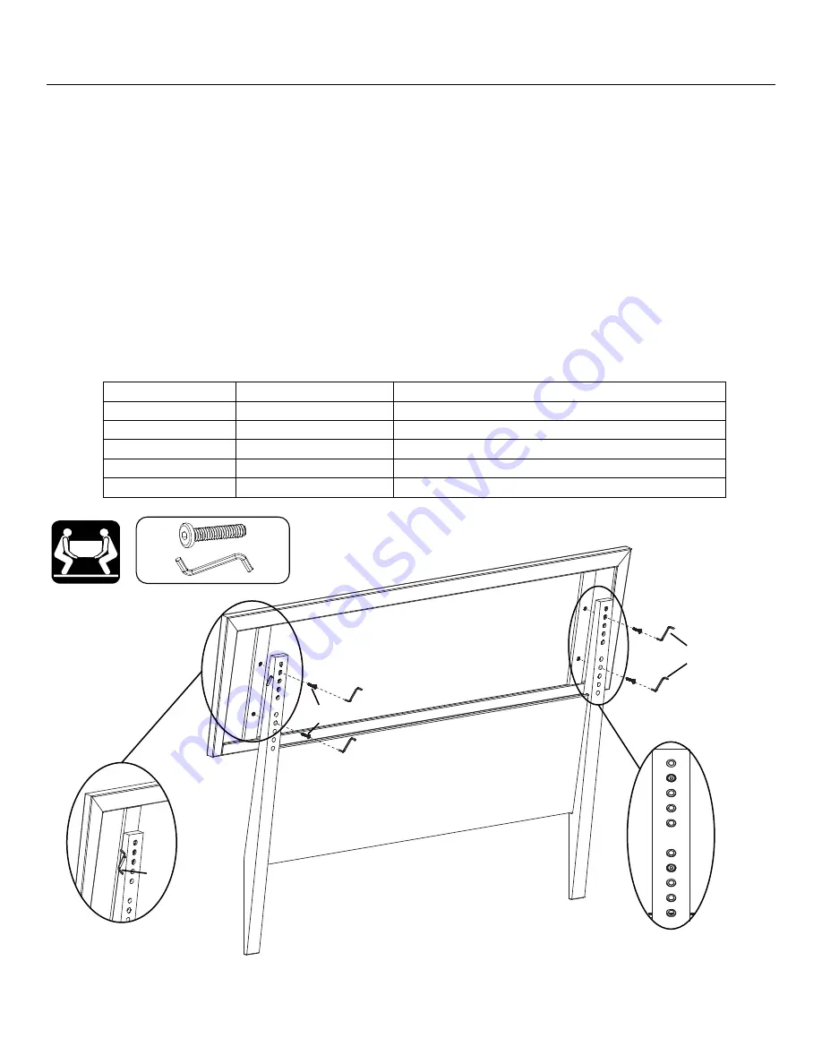 Whittier Wood Furniture Ellison 2239AST Скачать руководство пользователя страница 5