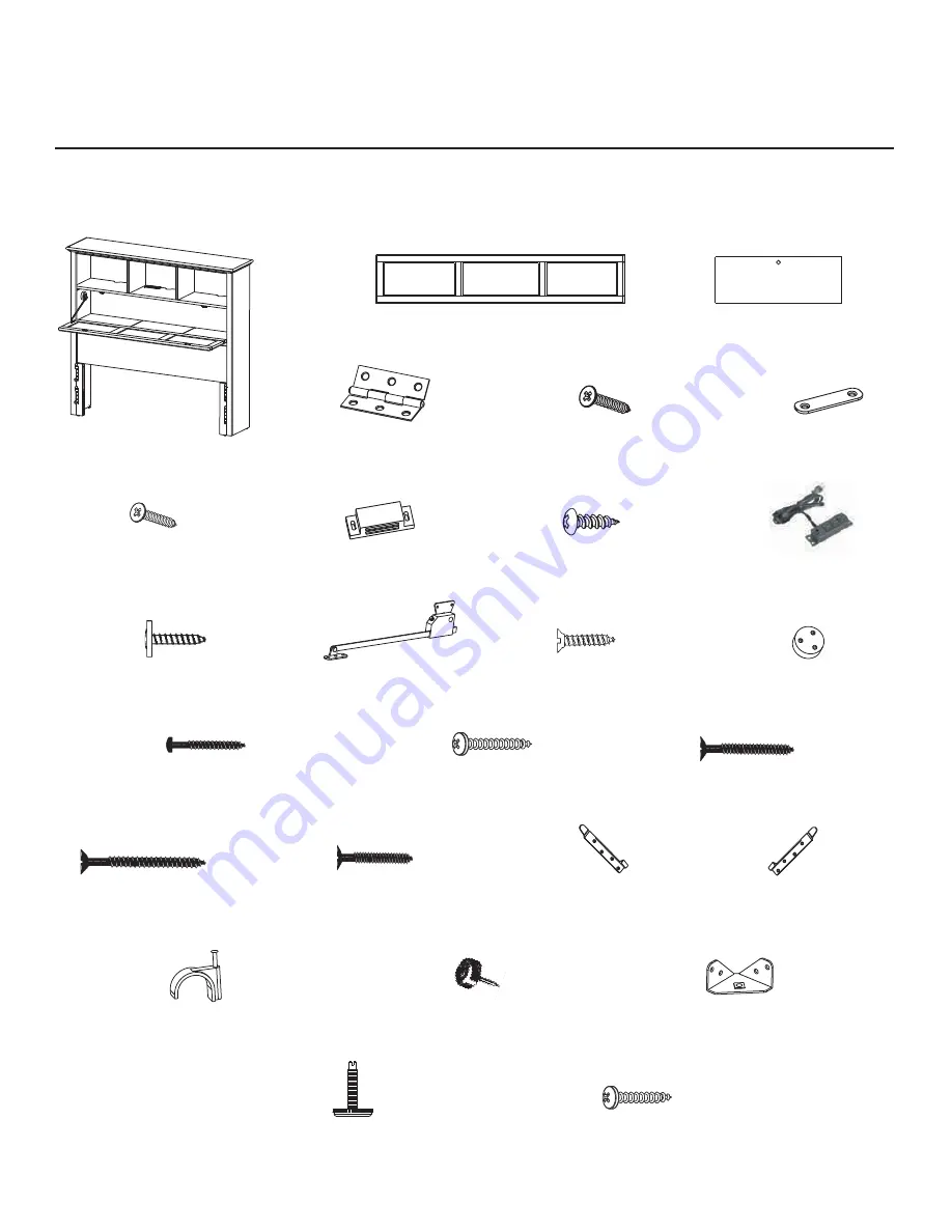 Whittier Wood Furniture McKenzi 1365AFCAF Скачать руководство пользователя страница 2