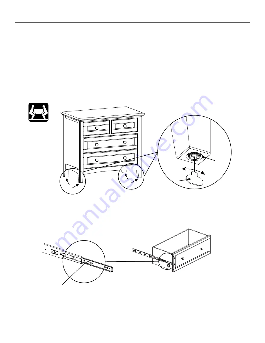 Whittier Wood Furniture McKenzie 1113GACb Скачать руководство пользователя страница 3