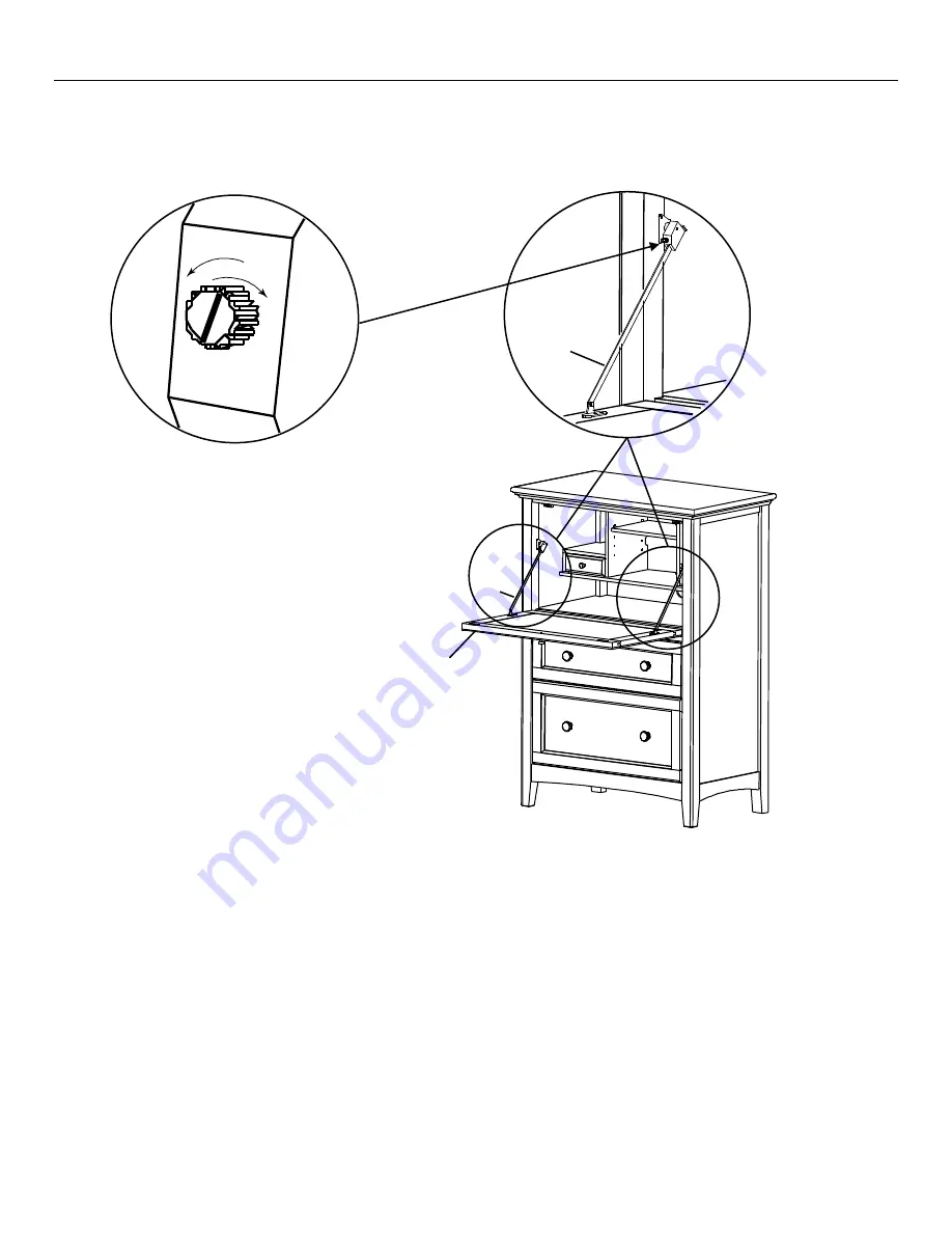 Whittier Wood Furniture McKenzie 1123AFGACb Скачать руководство пользователя страница 5