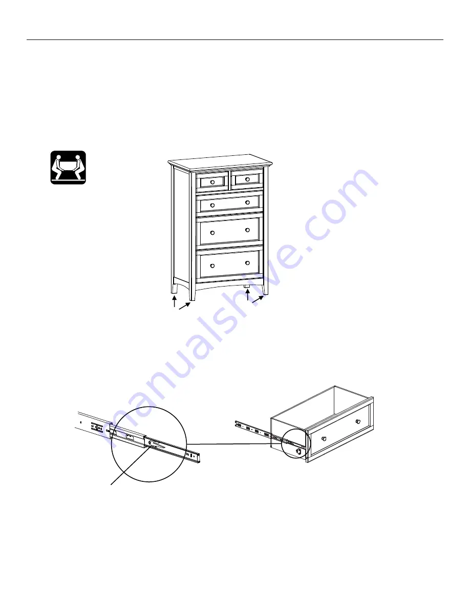 Whittier Wood Furniture McKenzie 1129GACe Скачать руководство пользователя страница 3