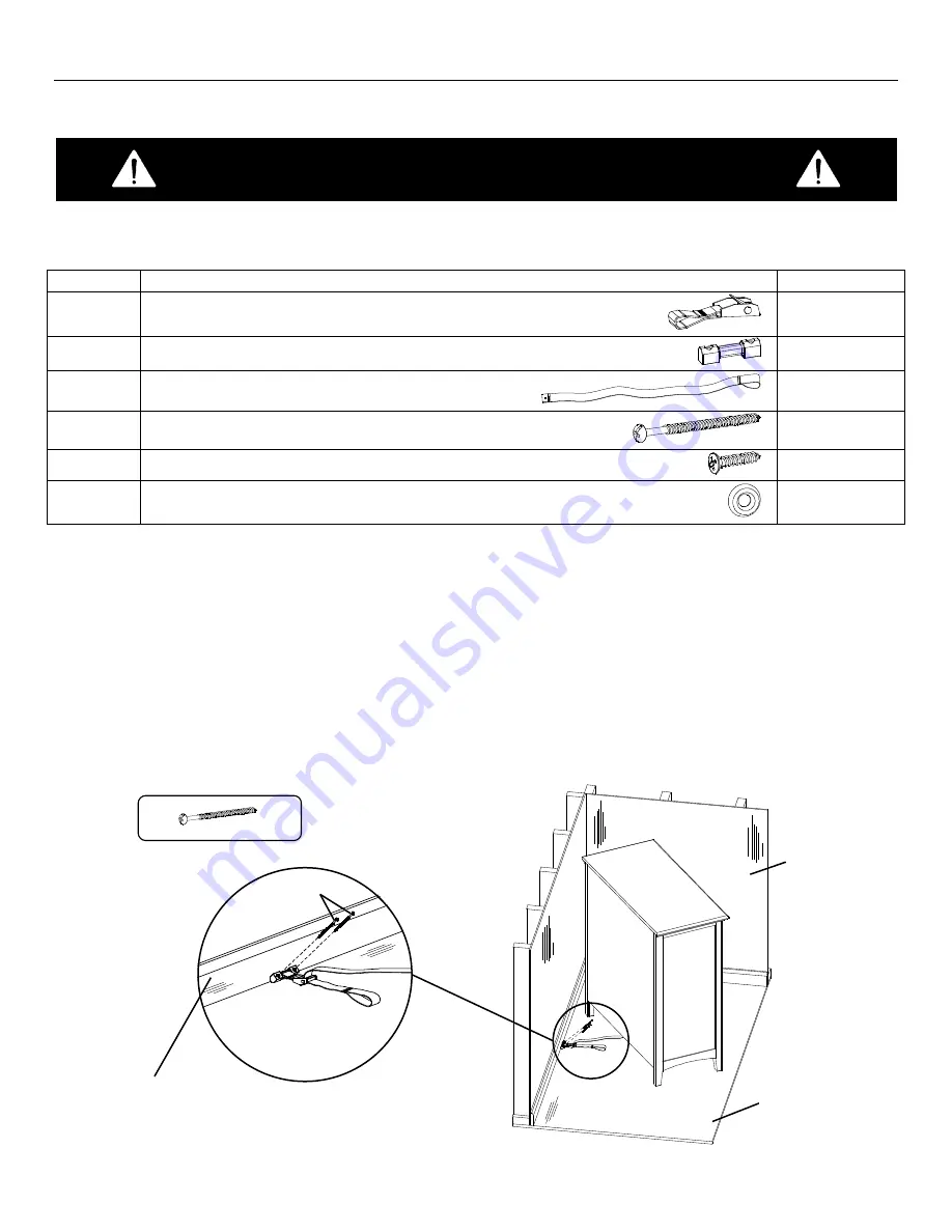 Whittier Wood Furniture McKenzie 1129GACf Assembly Instructions Manual Download Page 6