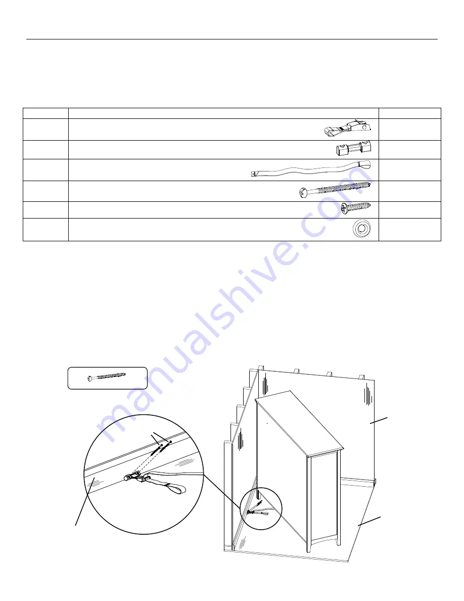 Whittier Wood Furniture McKenzie 1130GACf Assembly Instructions Manual Download Page 7