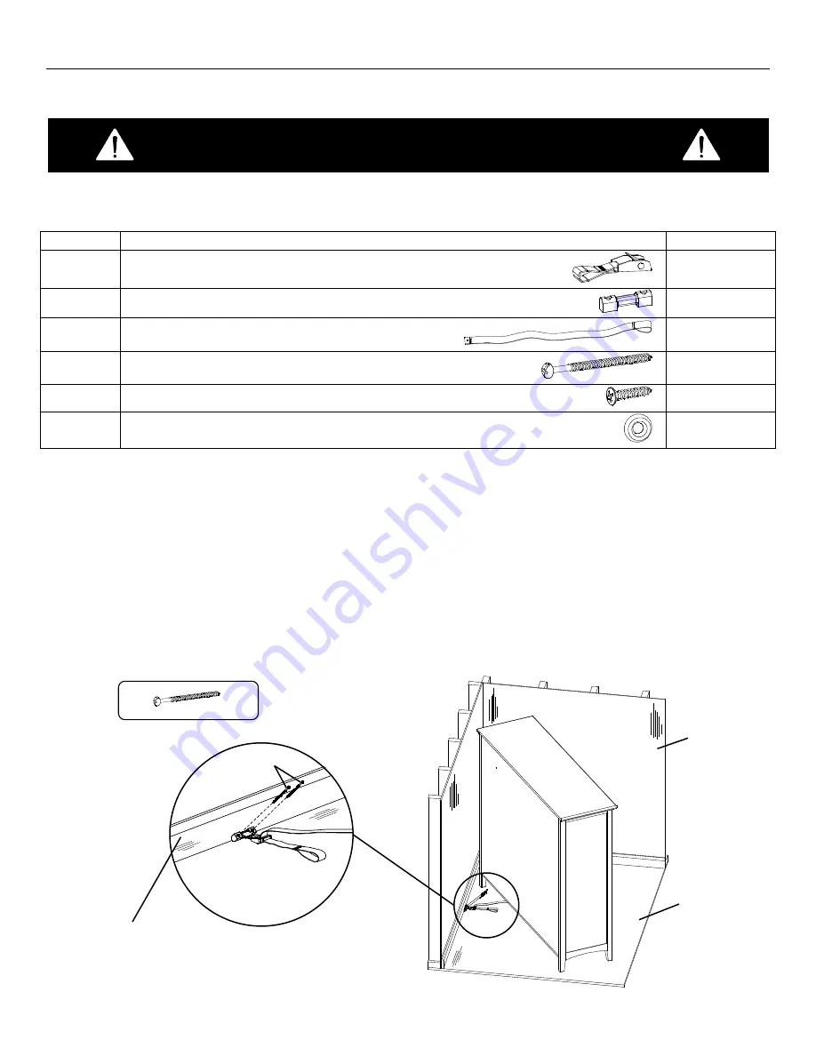 Whittier Wood Furniture McKenzie 1183CAFg Assembly Instructions Manual Download Page 8