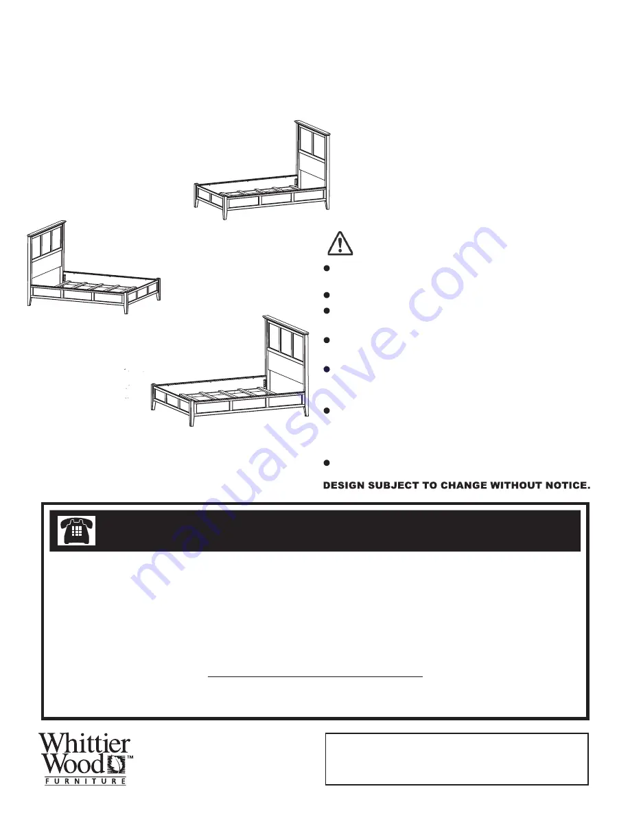 Whittier Wood Furniture McKenzie 1341AFGACc Скачать руководство пользователя страница 1