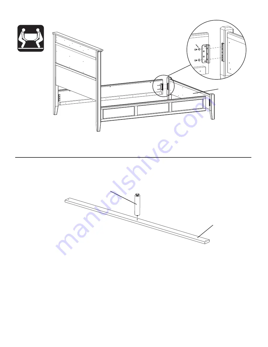 Whittier Wood Furniture McKenzie 1341AFGACc Assembly Instructions Download Page 4