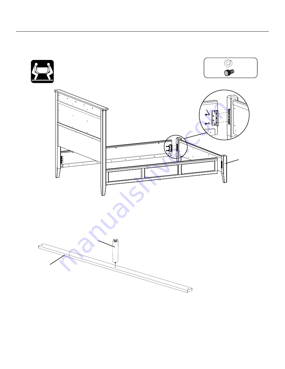 Whittier Wood Furniture McKenzie 1346GACf Скачать руководство пользователя страница 5