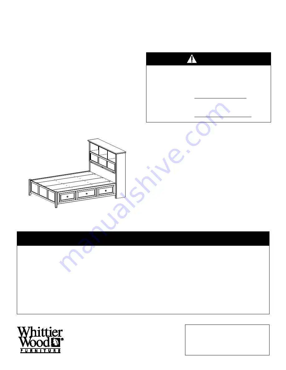 Whittier Wood Furniture McKenzie 1365CAFh Скачать руководство пользователя страница 1