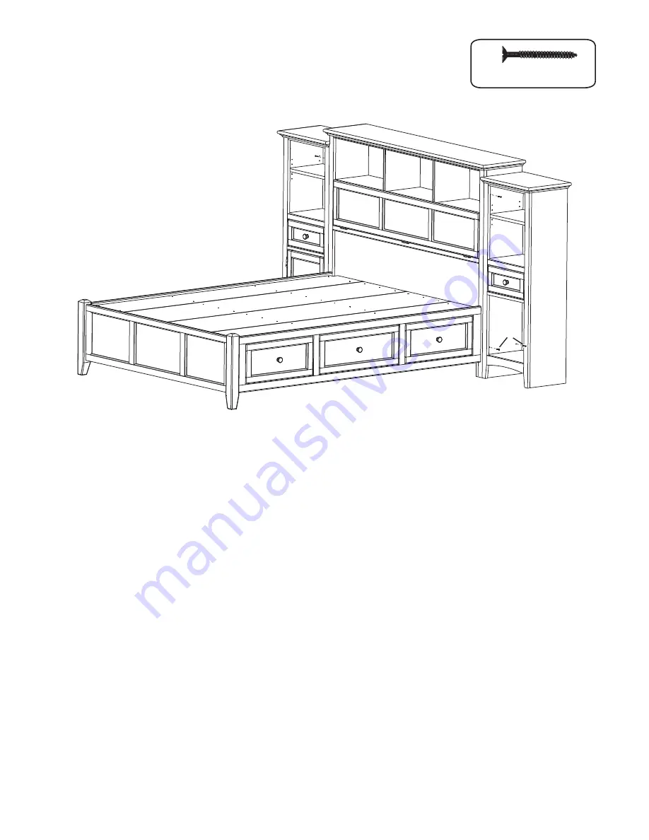 Whittier Wood Furniture McKenzie 1374AFGAC Скачать руководство пользователя страница 4