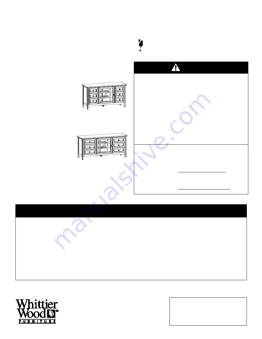 Whittier Wood Furniture McKenzie 2068GACh Скачать руководство пользователя страница 1