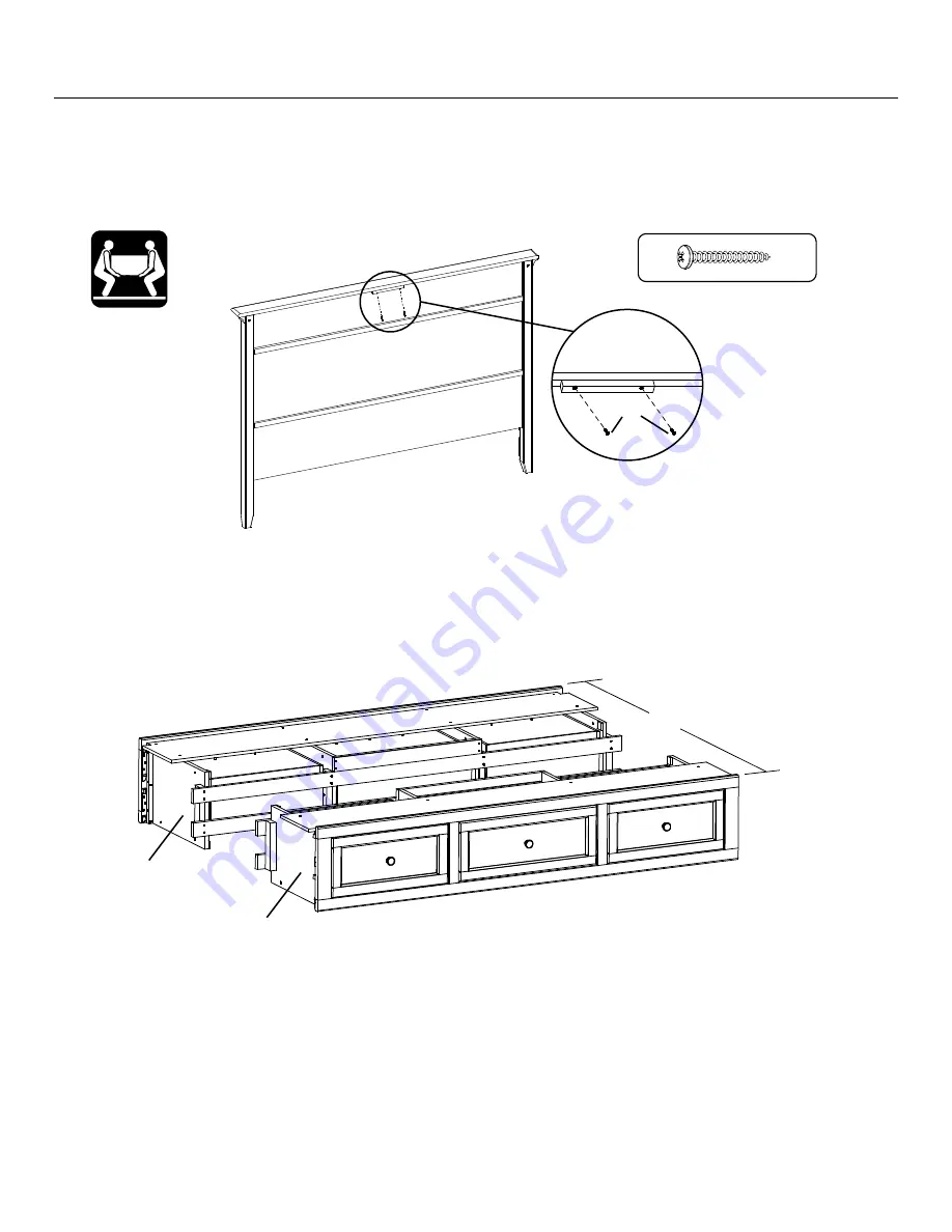 Whittier Wood Furniture McKenzie 2319CAFc Скачать руководство пользователя страница 6