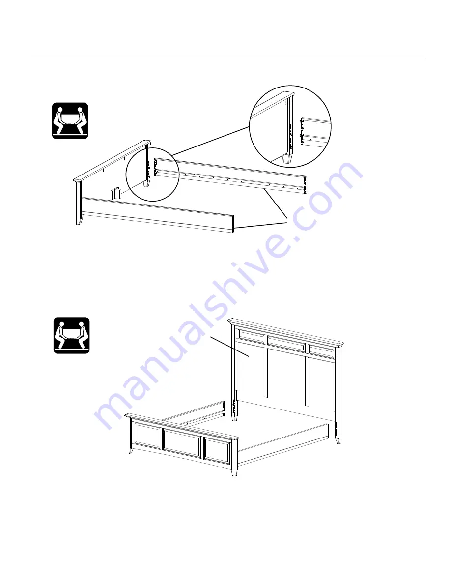 Whittier Wood Furniture McKenzie 2346CAFd Assembly Instructions Manual Download Page 7