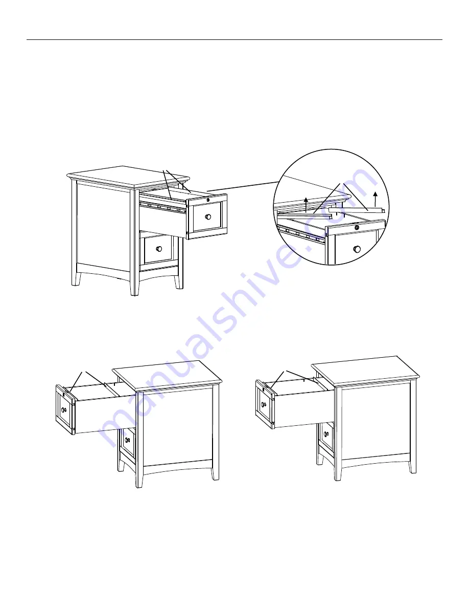 Whittier Wood Furniture McKenzie 2402AFGACb Assembly Instructions Download Page 3