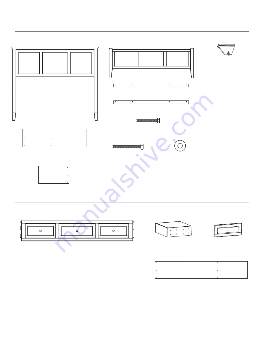 Whittier Wood Furniture McKenzie Cal-King 1333AFGAC Assembly Instructions Manual Download Page 2