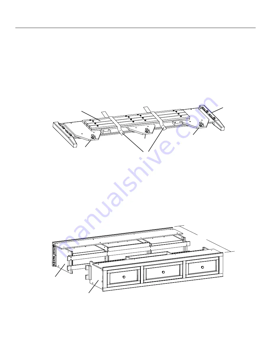 Whittier Wood Furniture McKenzie Cal-King Bookcase Storage Bed 1380CAFh Assembly Instructions Manual Download Page 6